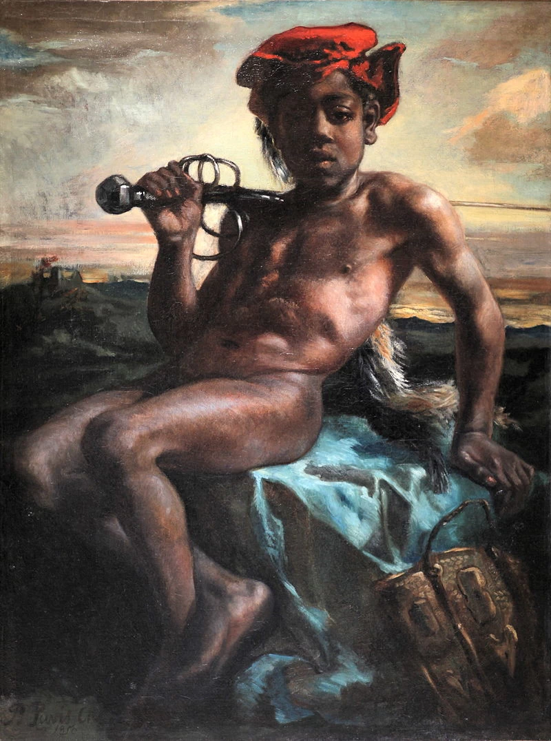 Pierre Puvis de Chavannes - giovane nero con la spada, Musée d'Orsay, Parigi
